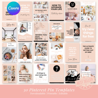 30 Pinterest Pin Templates