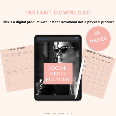 Social Media Planner Workbook