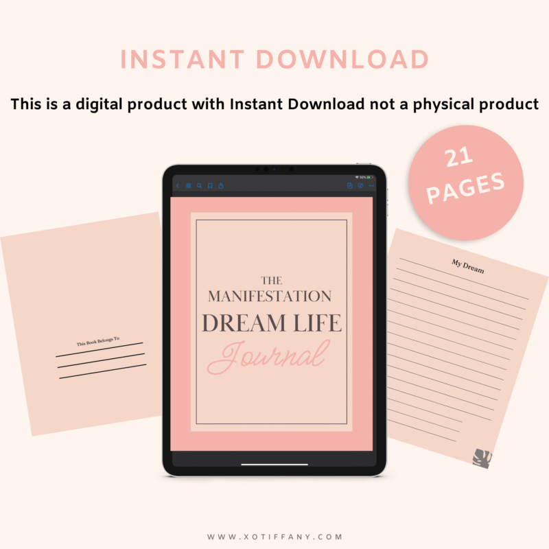 Manifestation Dream Life Journal
